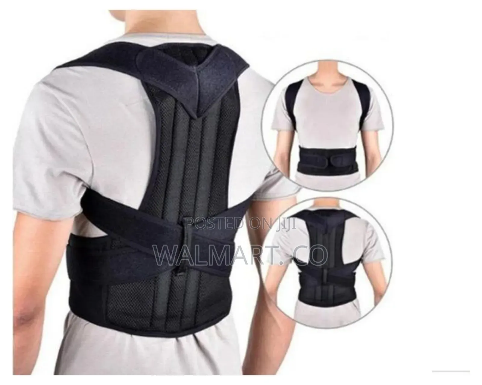 Black Back Support Posture Corrector