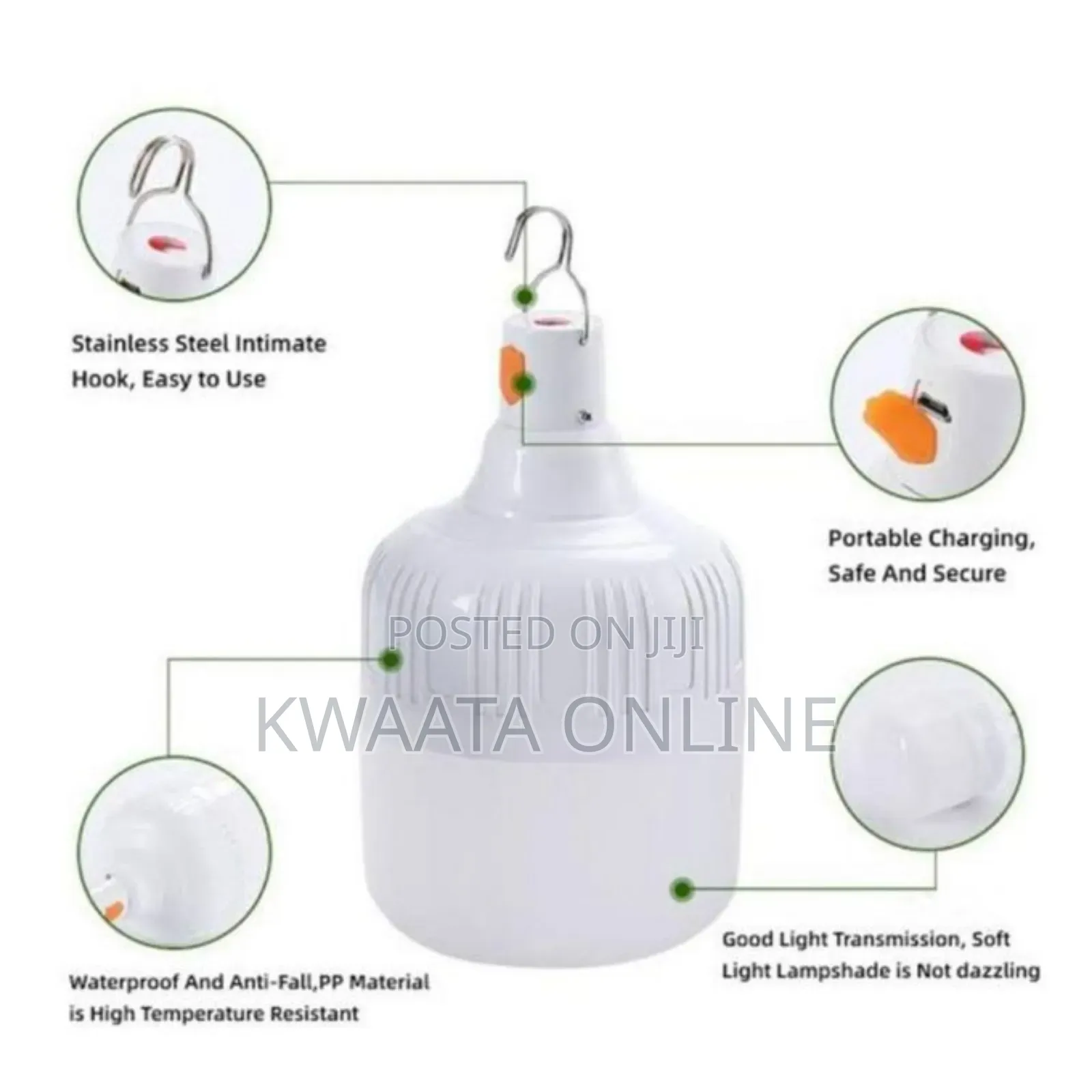50w Portable Camping Lights Usb Rechargeable Led Bulb Camping Lantern