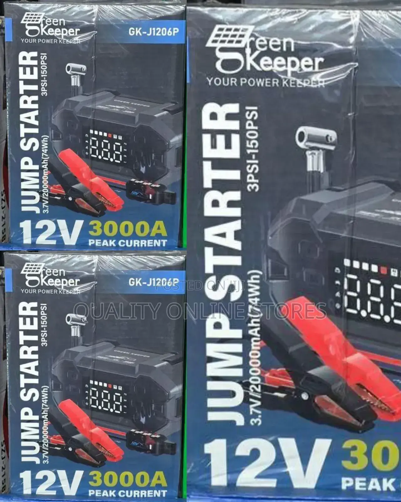 Automatic Car Jump Starter Air Compressor
