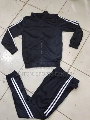 Track Suit Adidas Plain Black