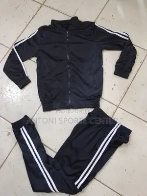 Track Suit Adidas Plain Black