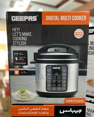 Geepas 6liters Electric Pressure Cooker 14-in-1 Multi-Function Cooker