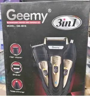 Geemy 3-in-1 Rechargeable Shaver and Trimmer Set