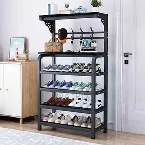 Shoe and Hat Rack - Black.
