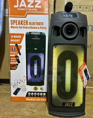 Jazz Jz-910 Portable Bluetooth Speaker With Led Lighting Effects.