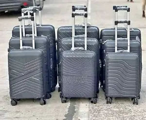 3pcs Set of Rubber Suitcases