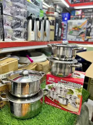 8pcs Cookware Set Stainless Stainless Steel