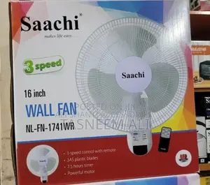 Saachi Wall Fan With Remote, Mounted Wall Fan Saachi