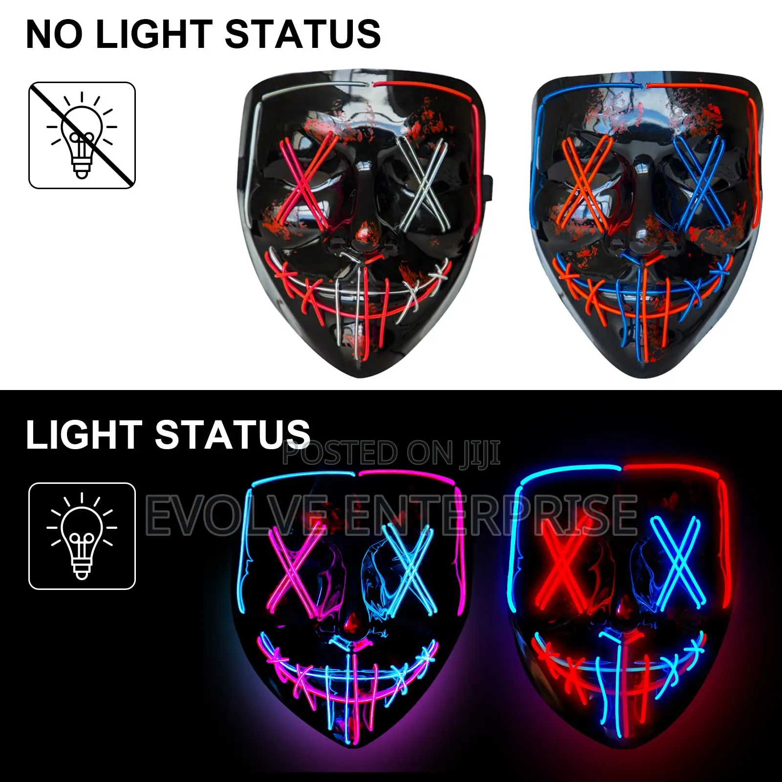 Led Light Up Mask