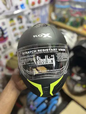 Black-Green Steelbird Bike Helmet