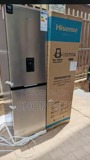 Hisense 330 Liters Double Door No Frost Refrigerator Bottom Freezer