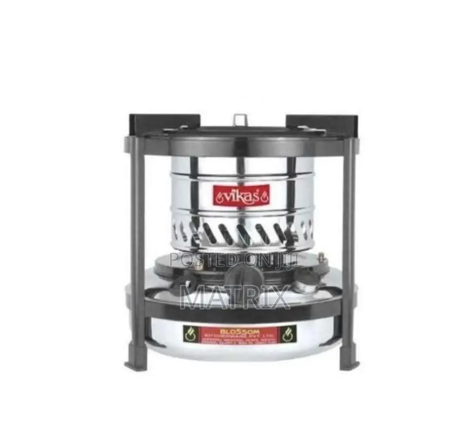 Vikas Mini Wick Stove- 2 Litres - Silver,Black
