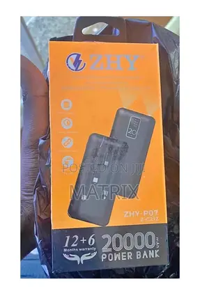 Zhy 20000mah Fast Charging Power Bank With 4 Charging Cables