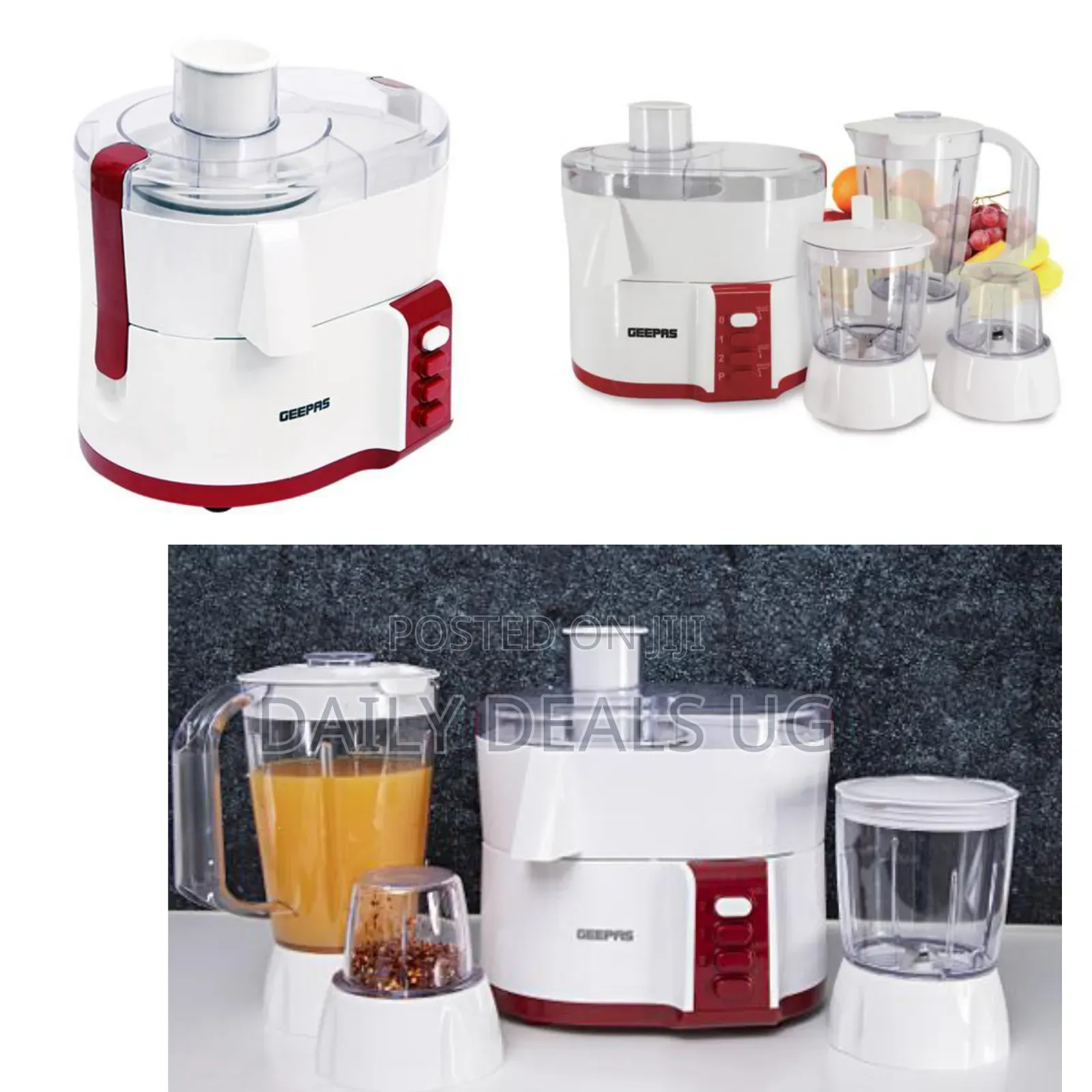 Geepas 4-in-1 Food Processor
