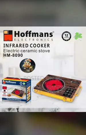 Hoffmans Infrared Cooker Ceramic Stove Plate Single