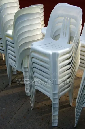 10 Pieces Stackable Plastic Reception Chairs- Armless