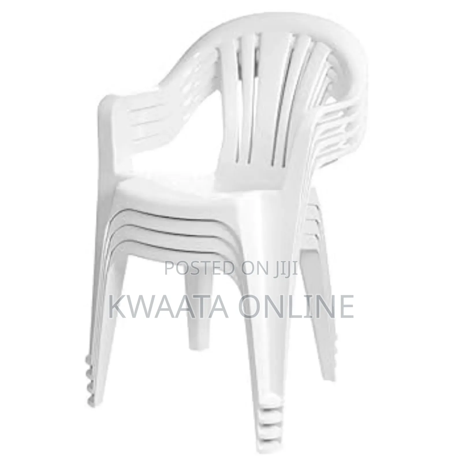 1piece Stackable Plastic Multifunctional Chairs- With Arms