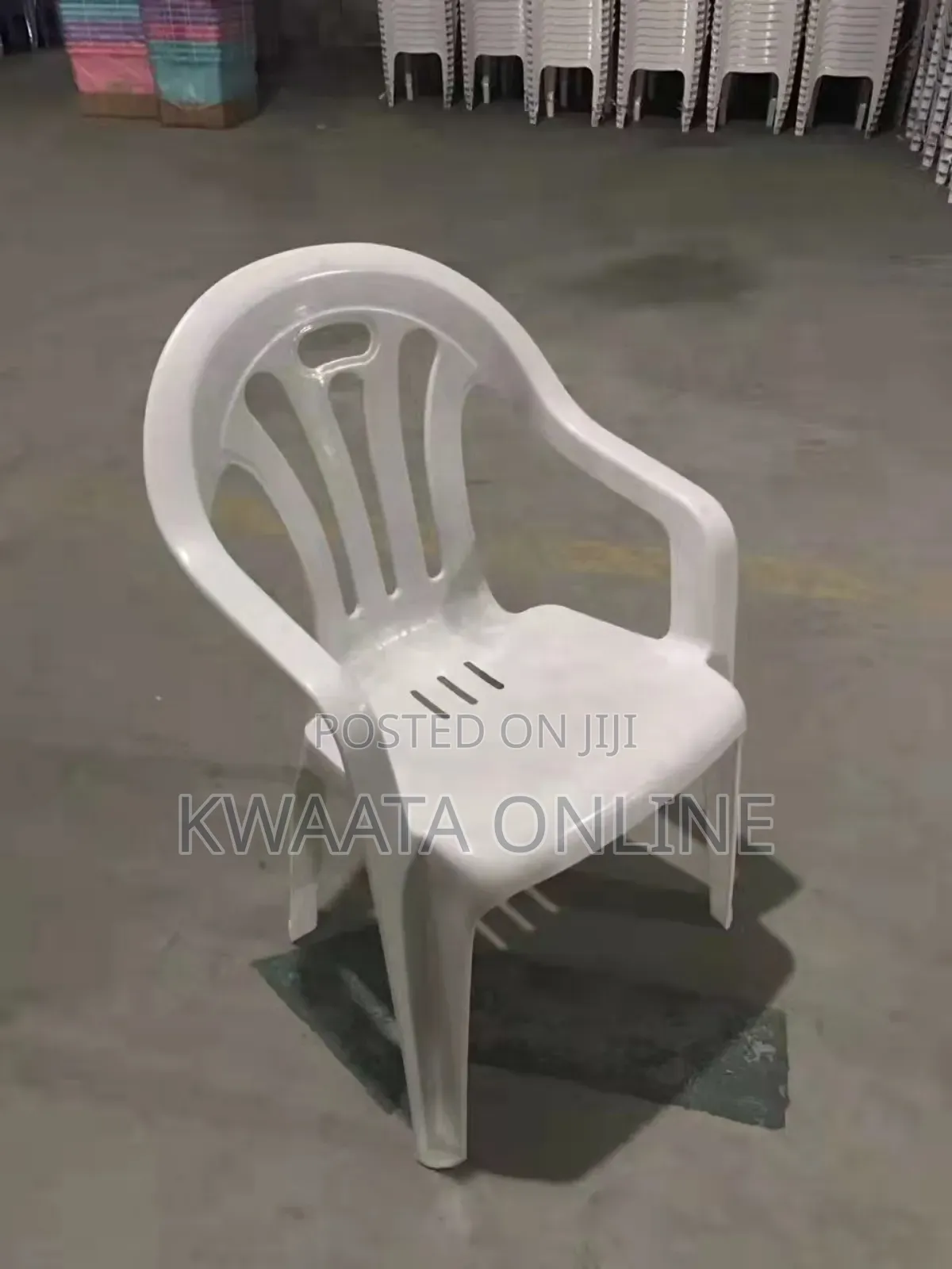 1piece Stackable Plastic Multifunctional Chairs- With Arms