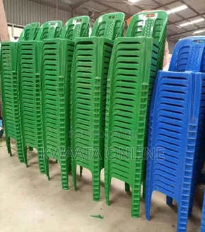 10 Pieces Stackable Plastic Reception Chairs- Armless