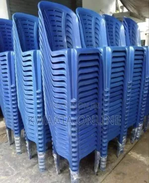 10 Pieces Stackable Plastic Reception Chairs- Armless