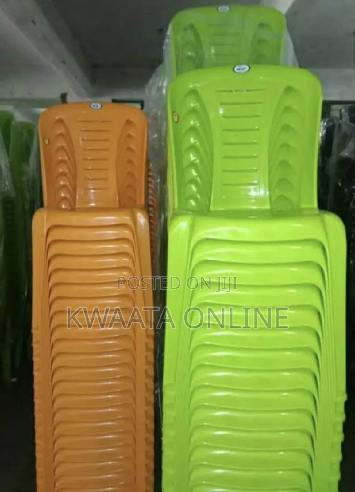 10 Pieces Stackable Plastic Reception Chairs- Armless