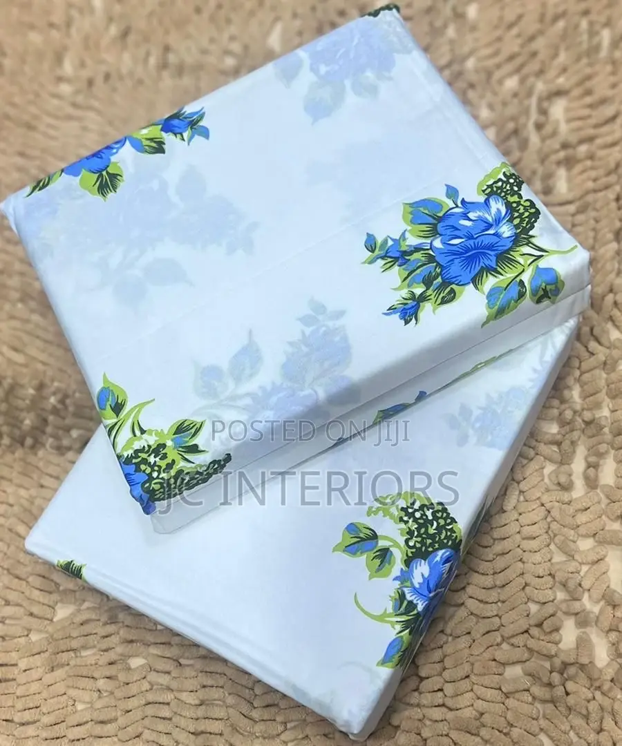 6pc 5x6 Cotton Bedsheets With 4 Pillowcases