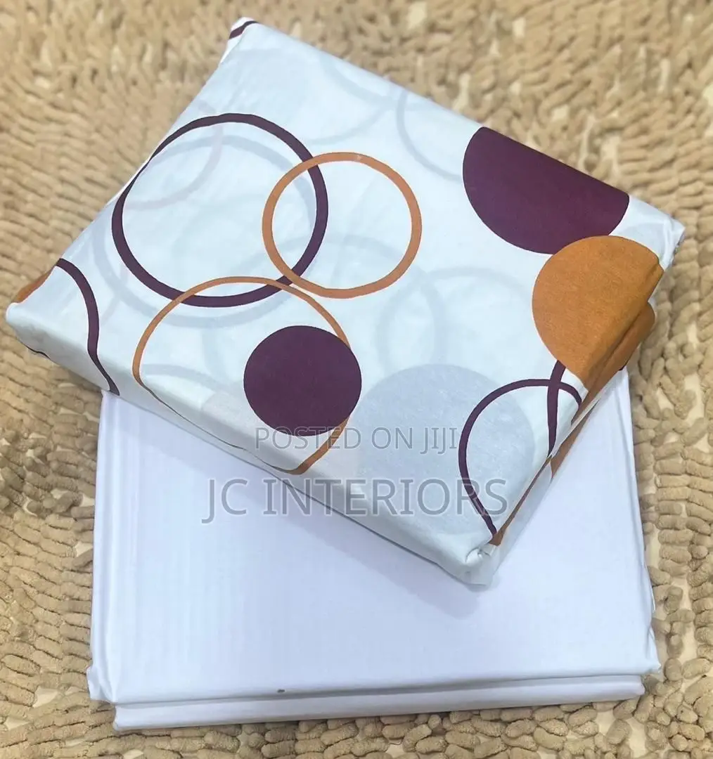 6pc 5x6 Cotton Bedsheets With 4 Pillowcases