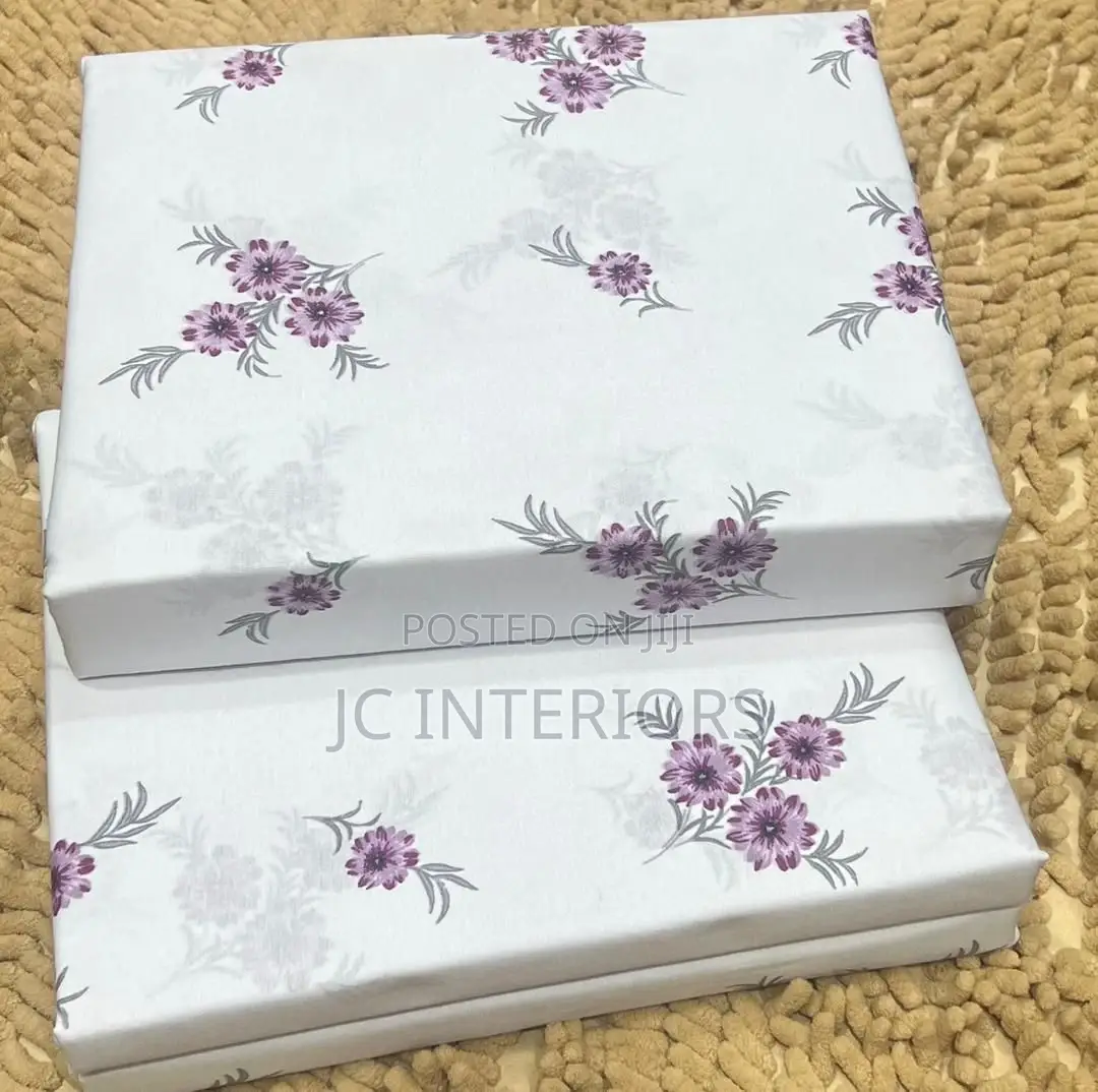 6pc 5x6 Cotton Bedsheets With 4 Pillowcases