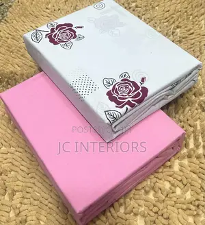 6pc 5x6 Cotton Bedsheets With 4 Pillowcases