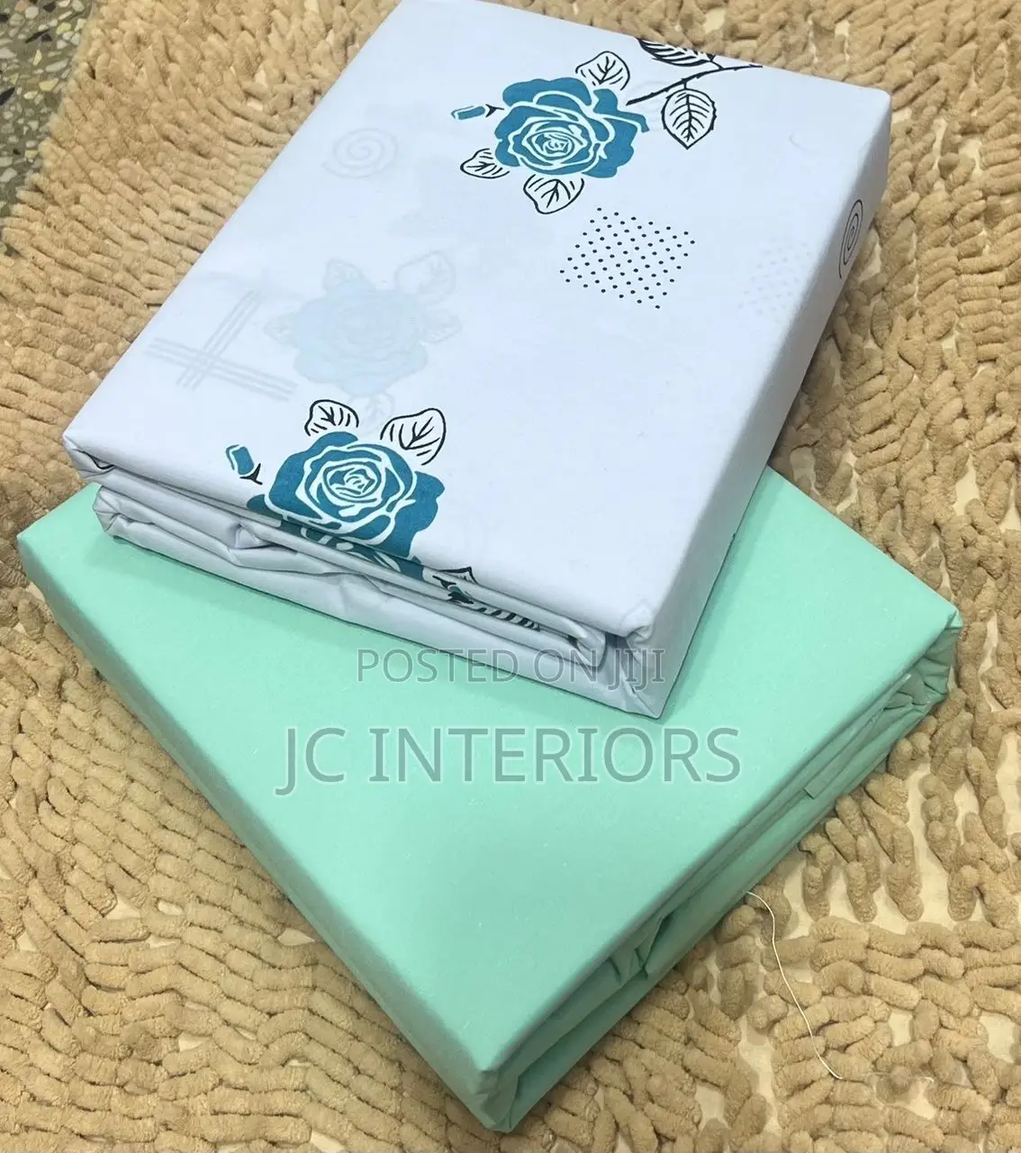 6pc 5x6 Cotton Bedsheets With 4 Pillowcases