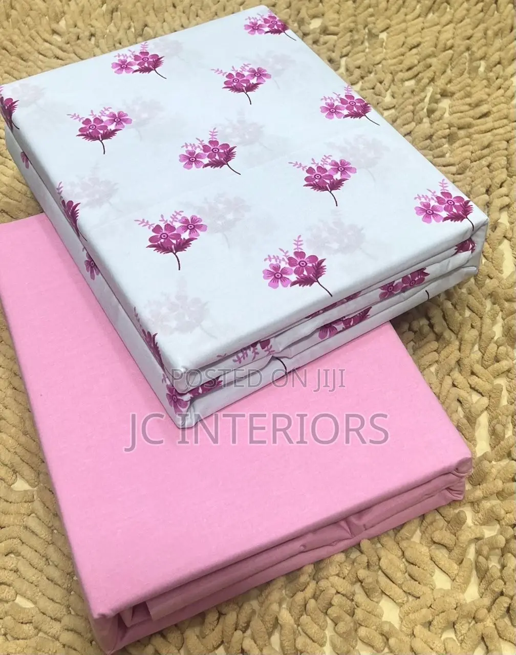 6pc 5x6 Cotton Bedsheets With 4 Pillowcases