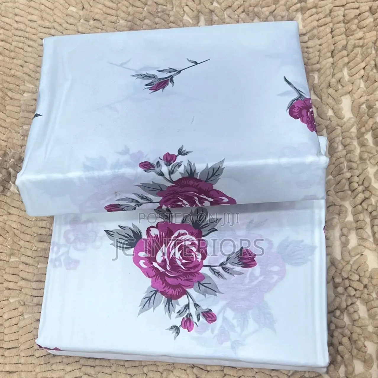 6pc 5x6 Cotton Bedsheets With 4 Pillowcases