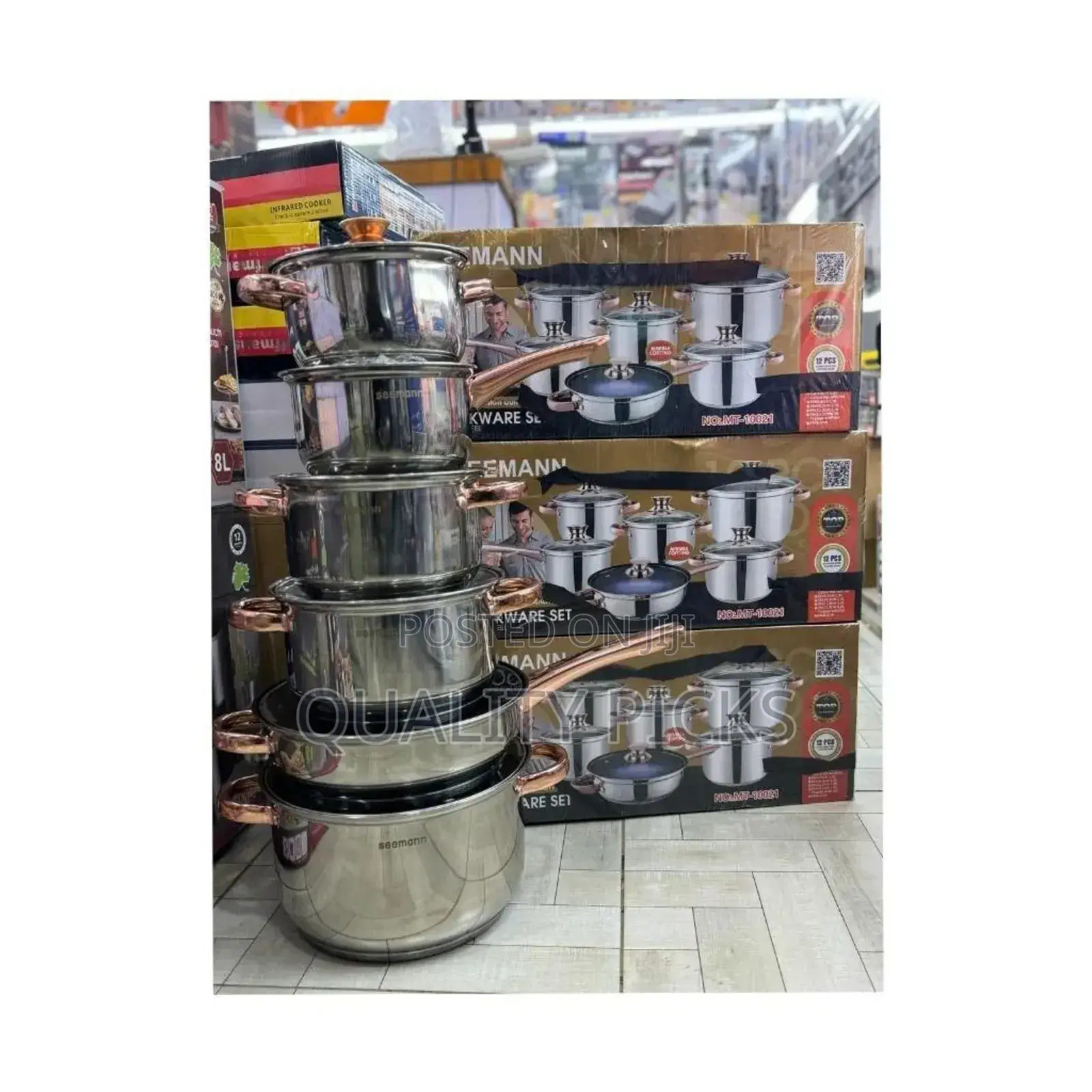 Seemann Pieces Heavy Cookware Saucepan Set .