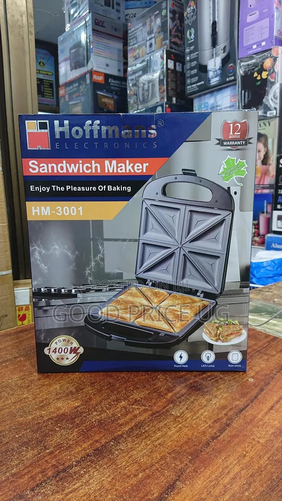 Hm-3001 Hoffman Sandwich Maker 1400w