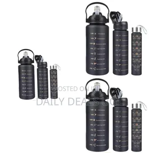 Black Travel Water Bottle