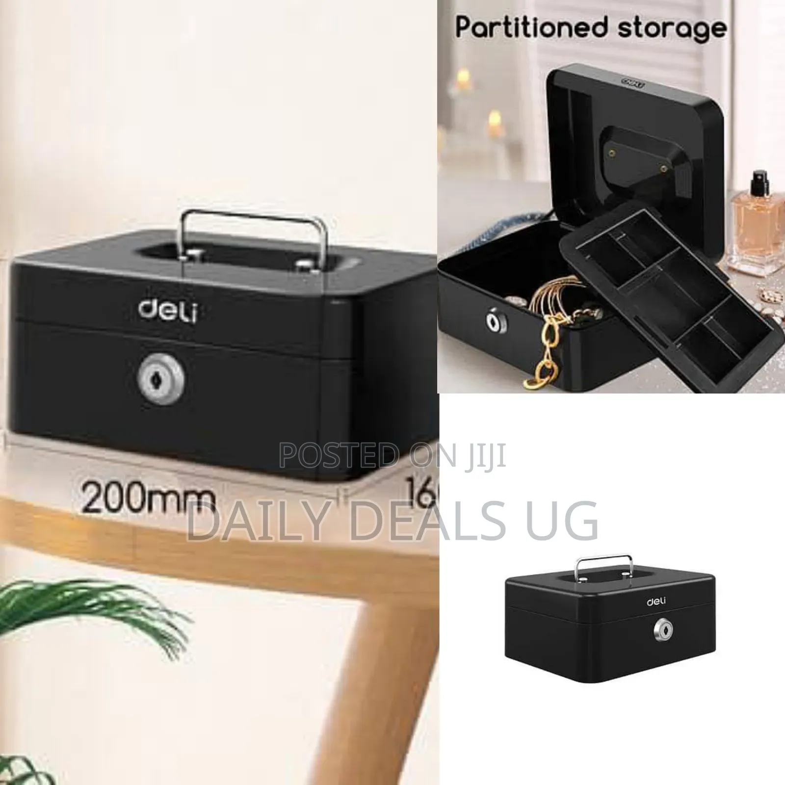 Top Security Portable Cash Box With Key Lock