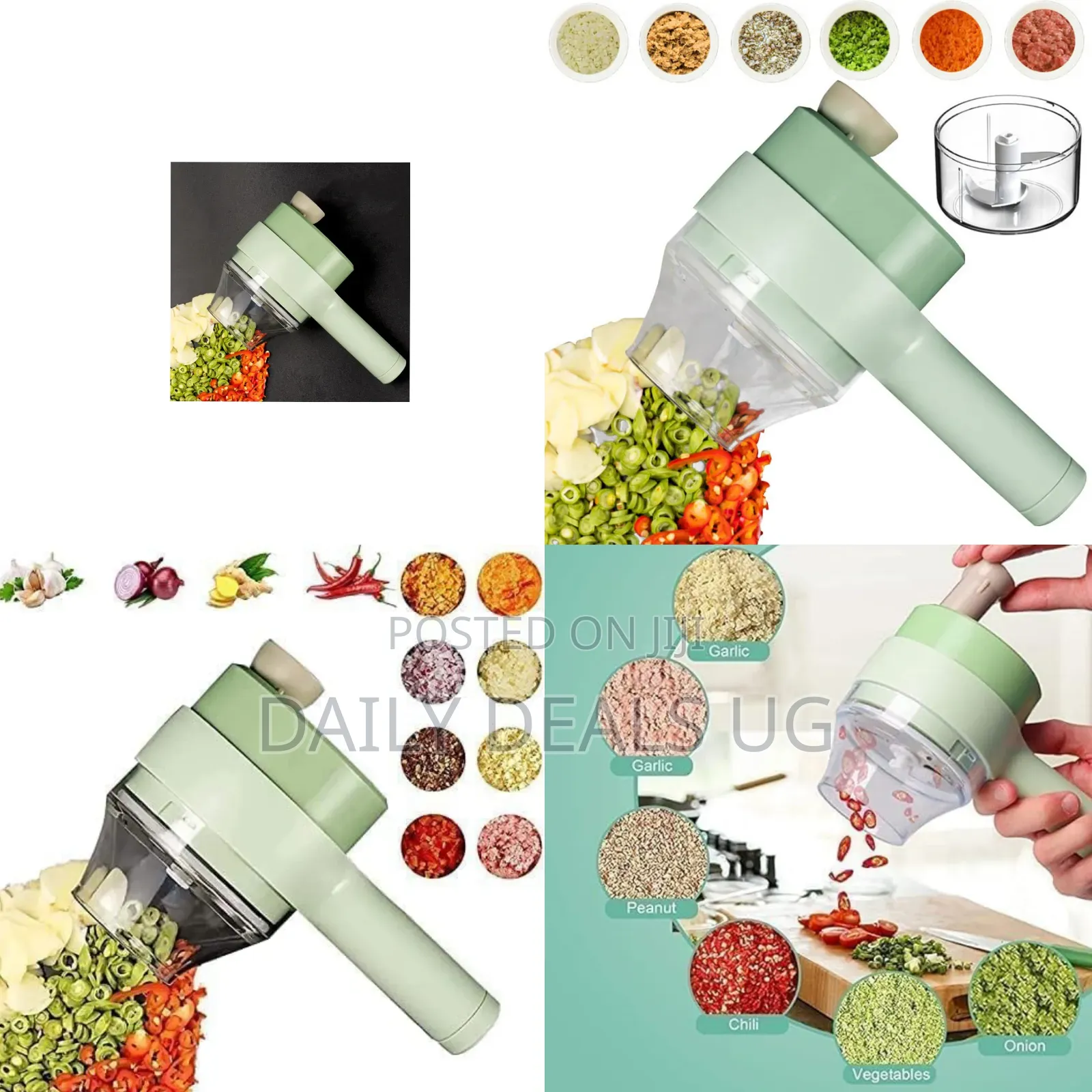 Green Automatic Vegetable Chopper