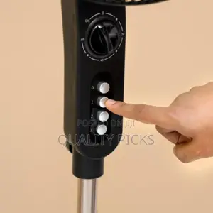 Geepas 16" Silent Stand Fan With Remote Control .