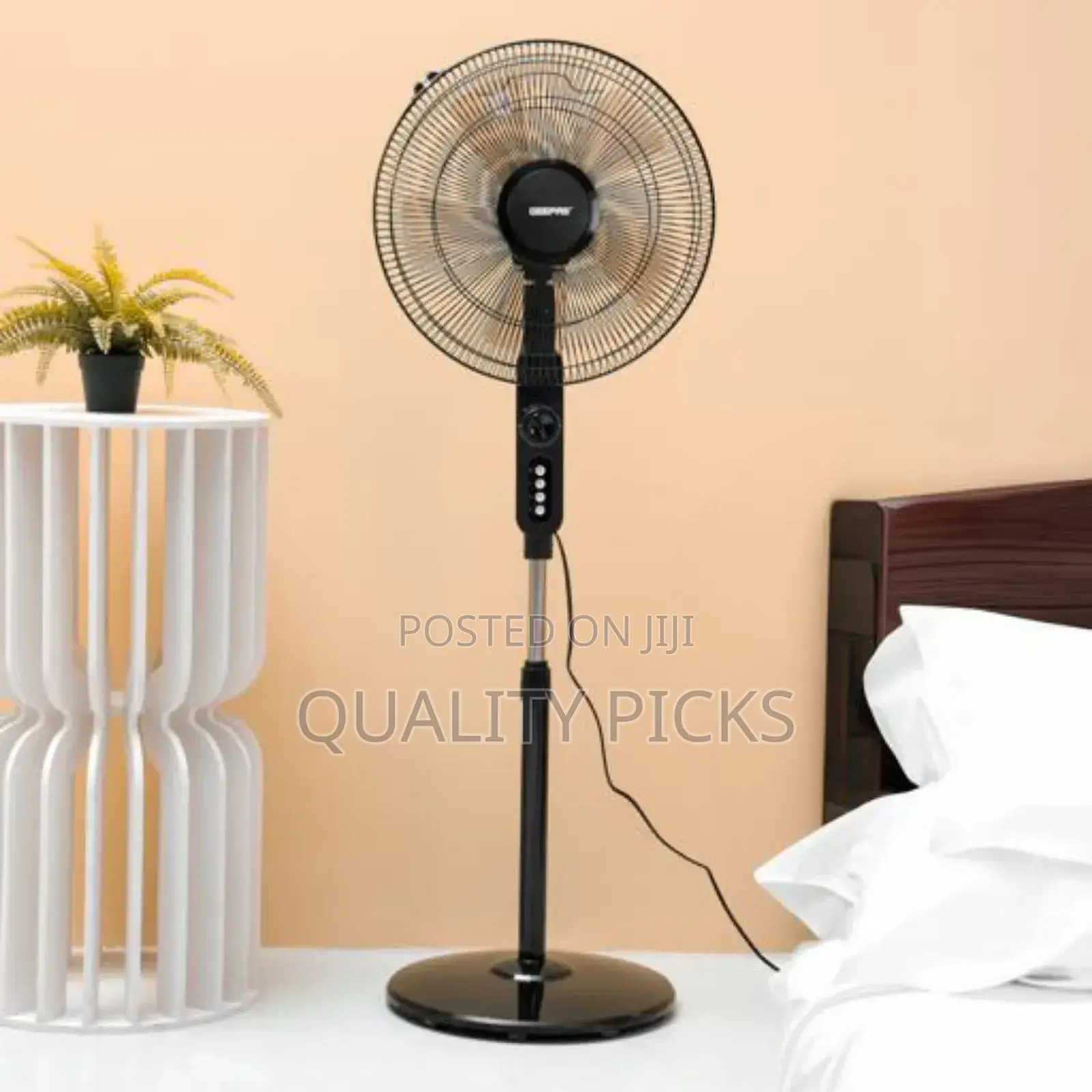 Geepas 16" Silent Stand Fan With Remote Control .