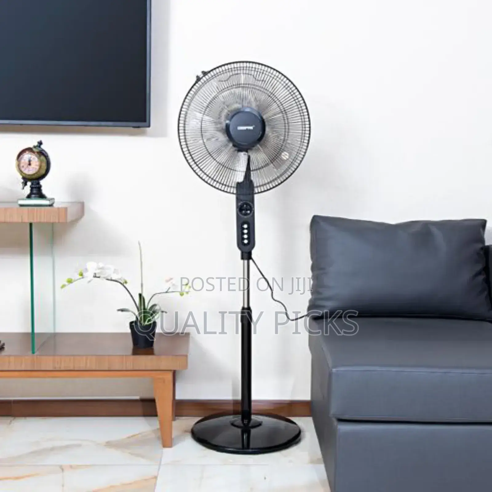 Geepas 16" Silent Stand Fan With Remote Control .