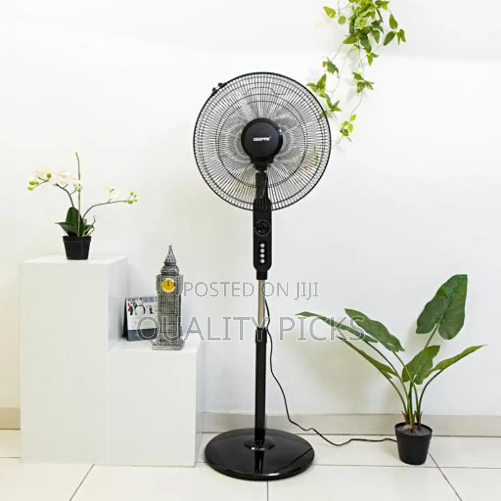 Geepas 16" Silent Stand Fan With Remote Control .