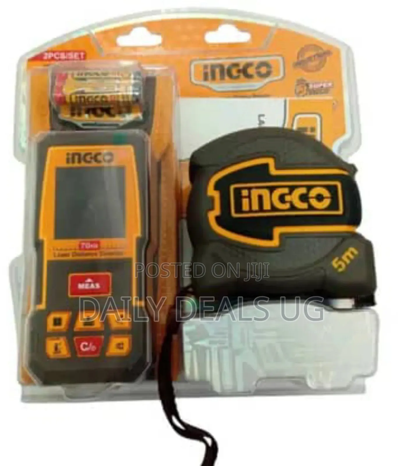 Ingco Laser Distance Detector Kit 70m and 5m