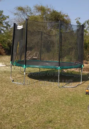 12ft Kids Trampoline Green