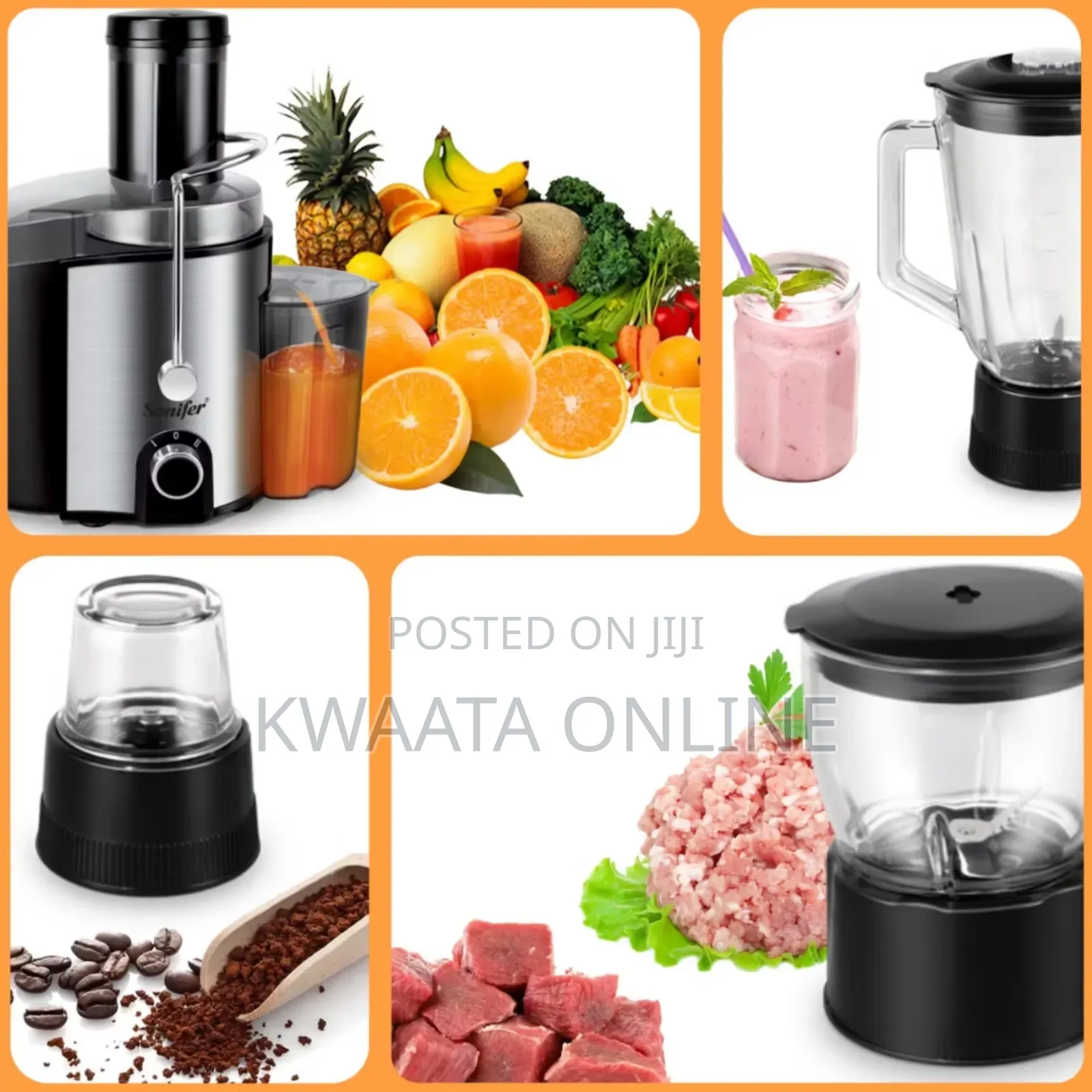 Sonifer 4-in-1 Electric Blender, Juicer Grinder