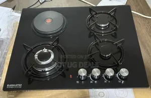Global Star 3 Gas + 1 Electric Hot Plate Stove With Auto Ignition