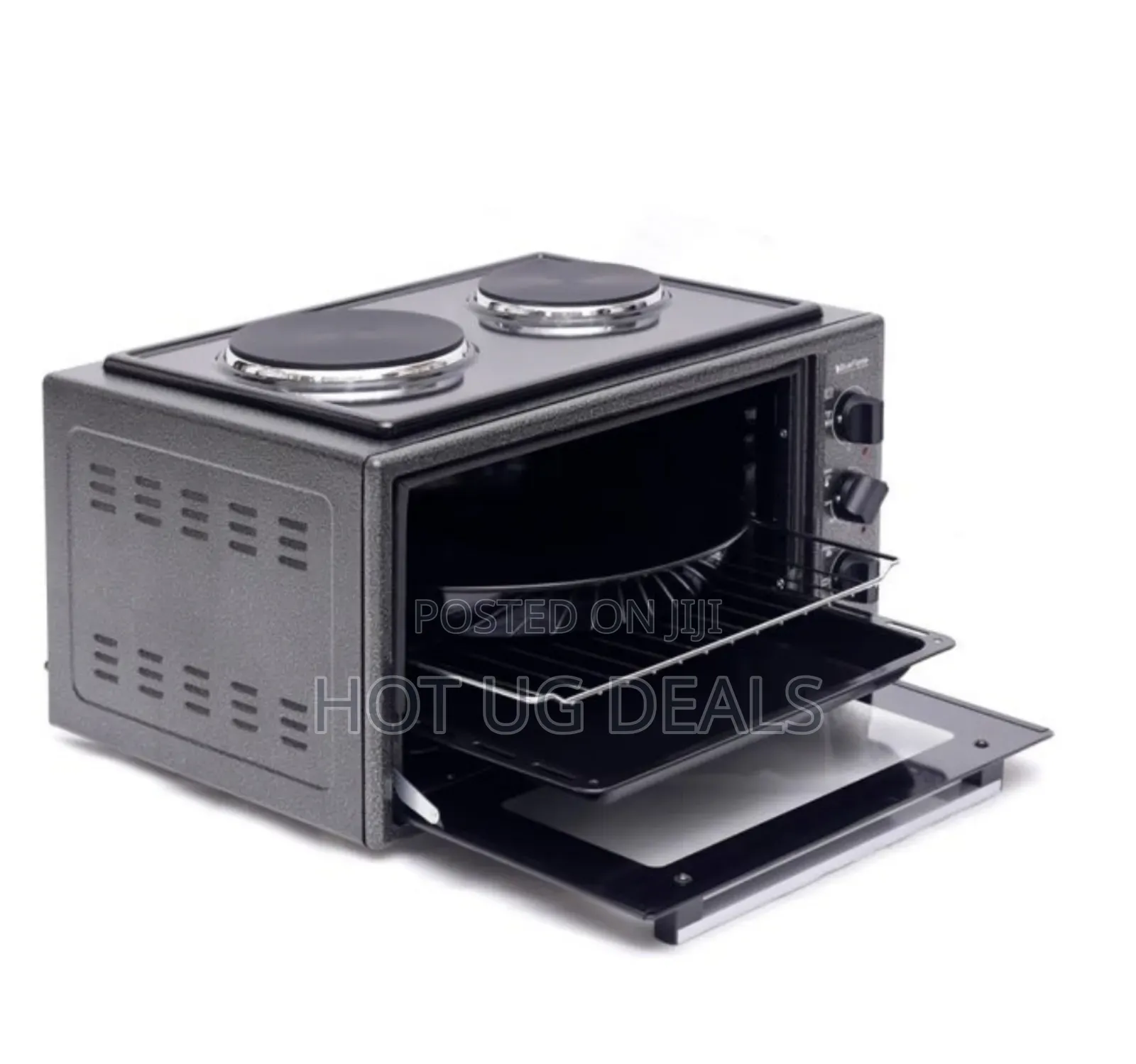 Blueflame 35 Liters Electric Mini Oven With Two Hot Plates / Hobs -