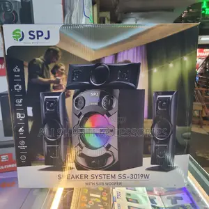 SPJ Sound System Speaker Ss-3019w, Super Bass SPJ Sound Speaker System