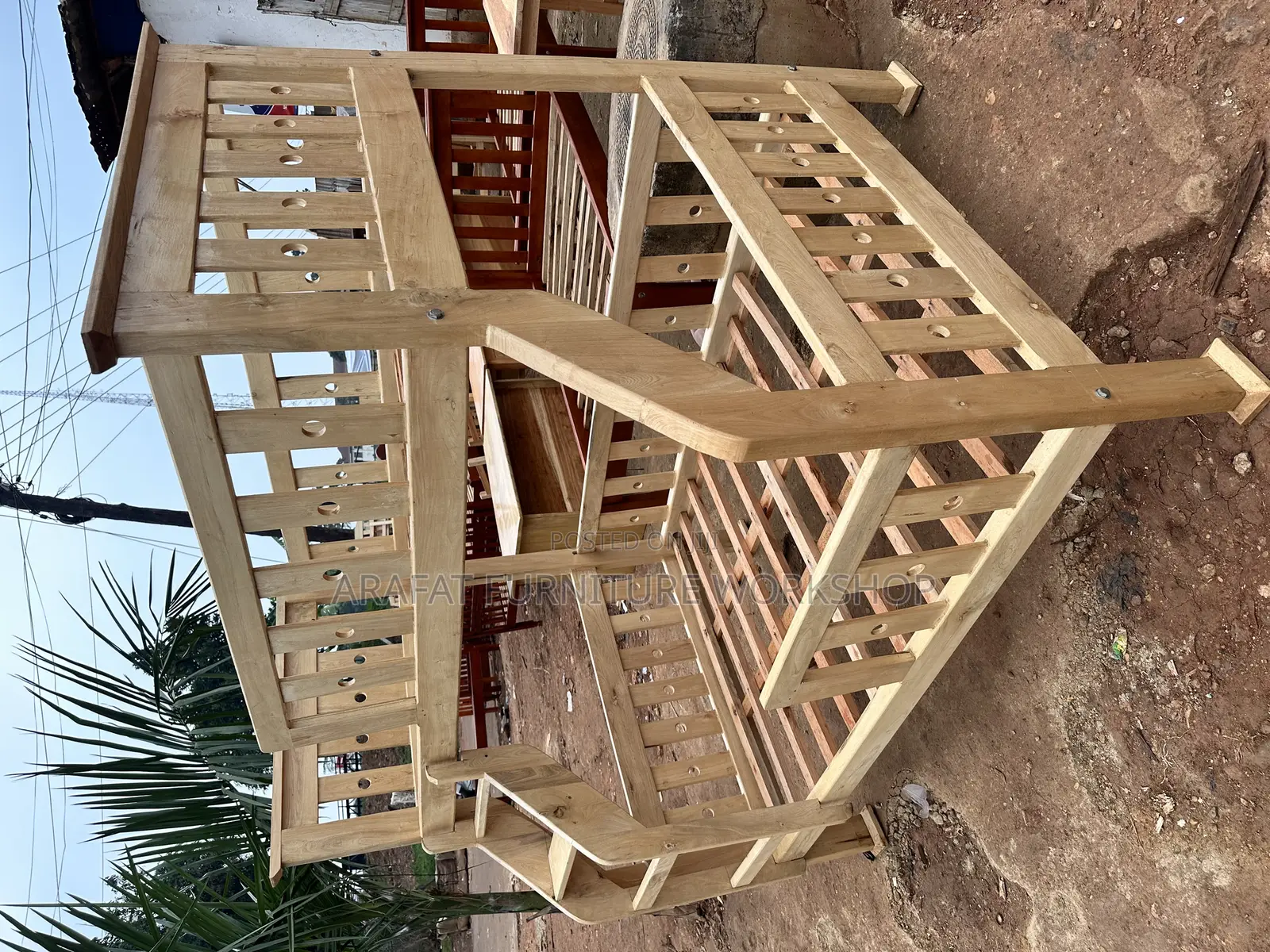 Solid Twisted Double Decker Bed