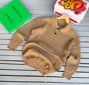 Brown Button Sweater