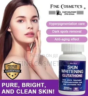 Skin Whitening Glutathione Capsules Darkspots Remover Lightening 90pcs